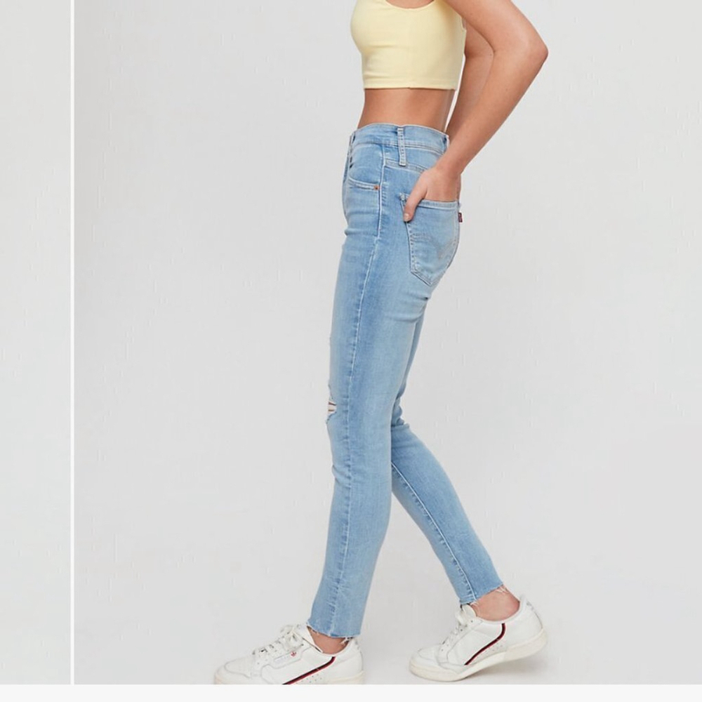 LEVI’S PREMIUM women’s Mile High skinny distressed jeans 5 pockets size 28